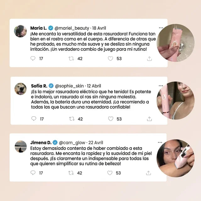 Depiladora 2 en 1 ELINA BEAUTY para Piel Sensible