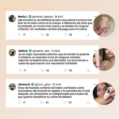 Depiladora 2 en 1 ELINA BEAUTY para Piel Sensible